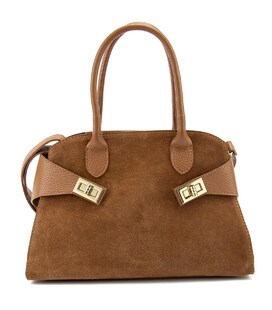 Сумка женская классическая небольшая замшевая Firenze Italy F-IT-7688-1C-S фото, картинка, изображение