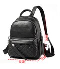 Жіночий шкіряний рюкзак міський 30х23х12, наплічник з натуральної шкіри, чорний картинка, зображення, фото