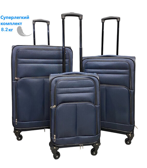 Набір валіз Bordlite JB 1001 синій картинка, зображення, фото