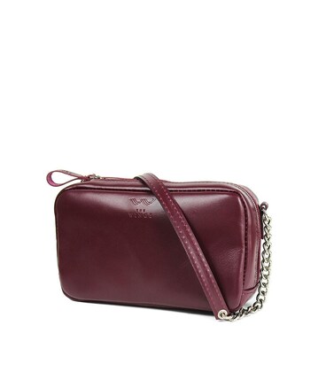 Кожаная сумка Faith бордовая фото, картинка, изображение