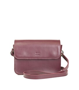 Жіноча шкіряна міні сумка Moment бордова картинка, зображення, фото