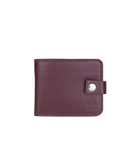 Кожаное портмоне Mini 2.0 бордовый фото, картинка, изображение