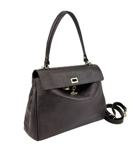 Классическая кожаная сумка через плече Firenze Italy F-IT-777DB фото, картинка, изображение