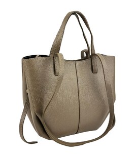 Кожаная женская сумка средних размеров цвета тауп Firenze Italy F-IT-7666T фото, картинка, изображение