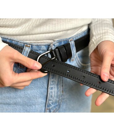 Класический черный ремень 7096 фото, картинка, изображение