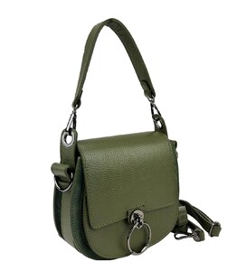 Кроссбоди маленькое кожанное комбинация кожи и замши Firenze Italy F-IT-9887GR-D фото, картинка, изображение