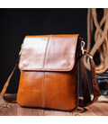 Вертикальна чоловіча сумка Vintage 20830 шкіряна Коричневий картинка, зображення, фото