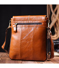 Вертикальна чоловіча сумка Vintage 20830 шкіряна Коричневий картинка, зображення, фото