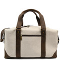 Дорожня спортивна сумка TARWA RCj-0320-4lx з канвас бежь та шкіри крейзі хорс фото, картинка, изображение