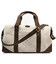 Дорожня спортивна сумка TARWA RCj-0320-4lx з канвас бежь та шкіри крейзі хорс фото, картинка, изображение