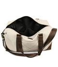 Дорожня спортивна сумка TARWA RCj-0320-4lx з канвас бежь та шкіри крейзі хорс фото, картинка, изображение