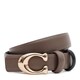 Жіночий шкіряний двосторонній ремінь Borsa Leather CV1ZK-119t-taupe/black картинка, зображення, фото