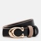 Жіночий шкіряний двосторонній ремінь Borsa Leather CV1ZK-119be-beige/black картинка, зображення, фото