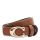 Жіночий шкіряний двосторонній ремінь Borsa Leather CV1ZK-119br-brown/black картинка, зображення, фото