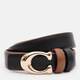 Женский кожаный двусторонний ремень Borsa Leather CV1ZK-119br-brown/black фото