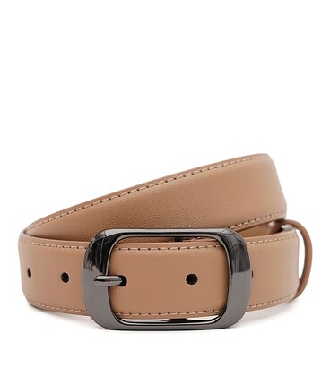 Женский кожаный ремень Borsa Leather CV1ZK-158be-beige фото, картинка, изображение