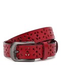 Жіночий шкіряний ремінь Borsa Leather CV1ZK-094r-red картинка, зображення, фото