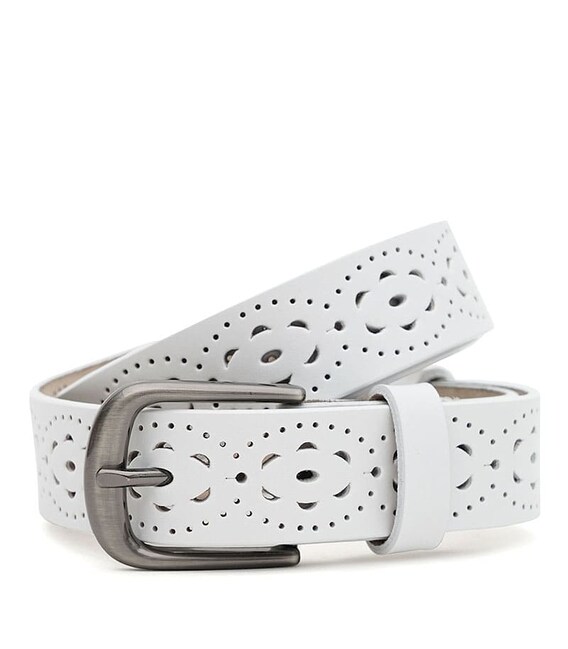 Женский кожаный ремень Borsa Leather CV1ZK-040w-white фото, картинка, изображение