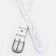 Жіночий шкіряний ремінь Borsa Leather CV1ZK-040w-white картинка, зображення, фото