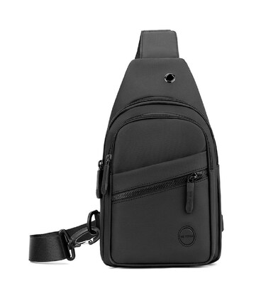 Текстильная сумка-слинг черного цвета Confident AT08-1278A фото, картинка, изображение