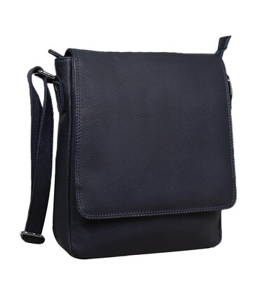 Кожаная сумка через плечо в черном цвете Tavinchi R-3161A фото, картинка, изображение