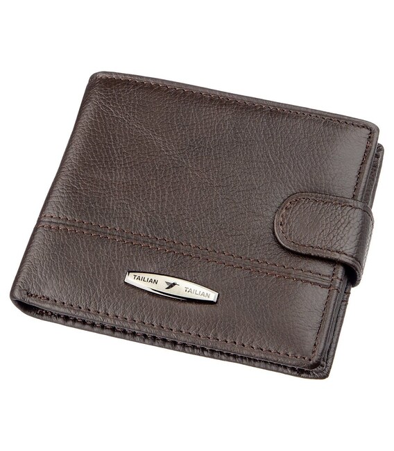 Гаманець горизонтальний чоловічий шкіряний TAILIAN 19005 Коричневий картинка, зображення, фото