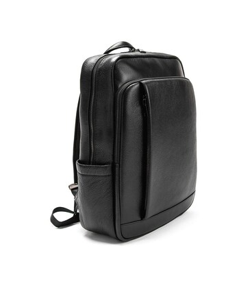 Кожаный черный рюкзак Tiding Bag A25F-8528-3A фото, картинка, изображение