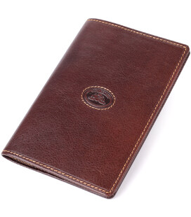 Універсальна обкладинка на паспорт з натуральної глянсової шкіри Tony Perotti 20890_1 (1597 moro) Коричневий картинка, зображенн