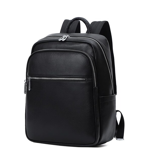 Мужской кожаный рюкзак на два отдела TIDING BAG FL-N2-0201A фото, картинка, изображение