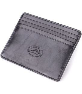 Стильный картхолдер из глянцевой натуральной кожи Tony Perotti 20894_1 (2236 nero) Черный фото, картинка, изображение