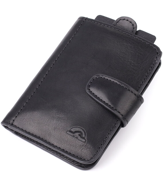 Місткий картхолдер із натуральної шкіри Tony Perotti 20899_1 (3796 nero) Чорний картинка, зображення, фото