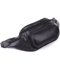 Интересная мужская сумка на пояс из гладкой натуральной кожи Tony Perotti 20880_1 (6000 nero) Черный фото, картинка, изображение