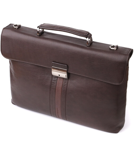 Стильная мужская сумка для ноутбука из натуральной кожи Tony Perotti 20903_1 (9514 moro) Коричневый фото, картинка, изображение
