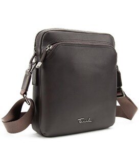 Чоловіча шкіряна сумка через плече коричнева Tiding Bag SM8-9686-4C картинка, зображення, фото