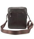 Мужская кожаная сумка через плечо коричневая Tiding Bag SM8-9686-4C фото, картинка, изображение