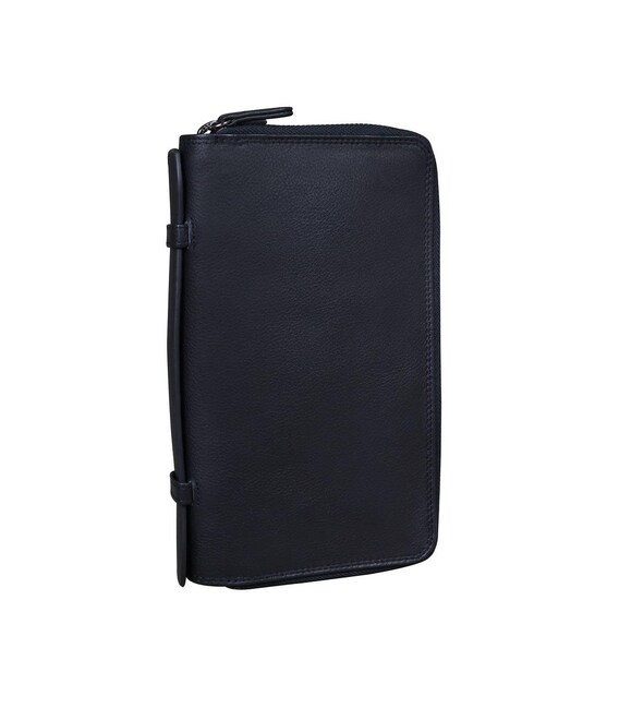 Кожаный черный клатч Tavinchi R-P-13115A фото, картинка, изображение