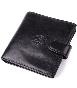 Стильный кошелек унисекс из глянцевой натуральной кожи Tony Perotti 20885_1 (1256 nero) Черный фото, картинка, изображение