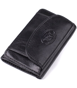 Компактний жіночий гаманець із глянсової натуральної шкіри Tony Perotti 20886_1 (1263 nero) Чорний картинка, зображення, фото