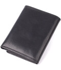 Небольшой бумажник для мужчин из глянцевой натуральной кожи Tony Perotti 20901_1 (3810 nero) Черный фото, картинка, изображение