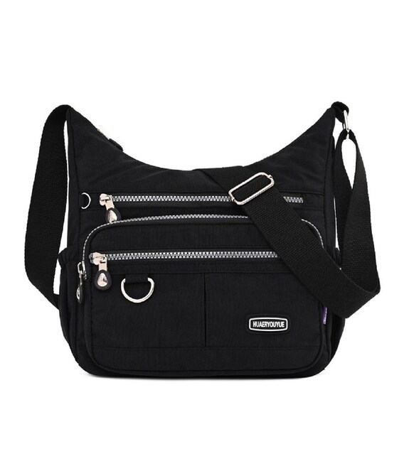 Женский черный тканевый мессенджер Confident WT1-1231A фото, картинка, изображение