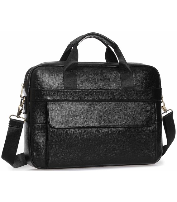 Сумка-портфель мужская кожаная для документов Tiding Bag A25-1131A фото, картинка, изображение