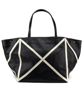 Женский кожаный шоппер с акцентными белыми швами Tavinchi CH-4835A-FL фото, картинка, изображение