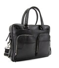 Сумка для документов кожанная черная Tavinchi AJ-TV-111A фото, картинка, изображение