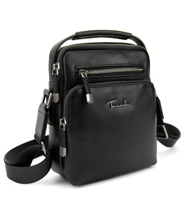 Чоловіча шкіряна сумка через плече з ручкою Tavinchi TV2605-2A картинка, зображення, фото