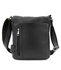 Чоловічий шкіряний месенджер чорний Tavinchi AJ-TV-110A картинка, зображення, фото