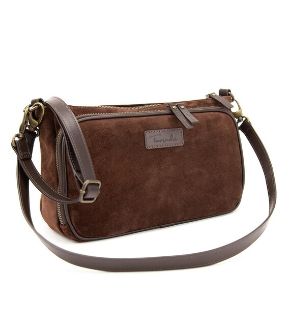 Замшеве жіноче кросбоді Tavinchi CH-001DB-Y картинка, зображення, фото