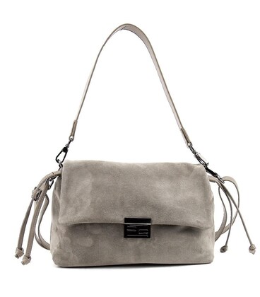 М'яке замшеве жіноче кросбоді із затяжками Tavinchi CH-8585G-Y картинка, зображення, фото