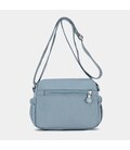 Маленькое женское кроссбоди текстиль голубого цвета Confident WT1-683BL фото, картинка, изображение