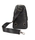 Кожаный мужской черный слинг через плечо Tavinchi TV-SM8-830A фото, картинка, изображение