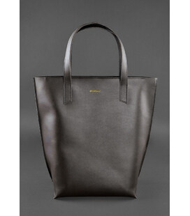 Шкіряна жіноча сумка шоппер D.D. Темно-коричнева картинка, зображення, фото